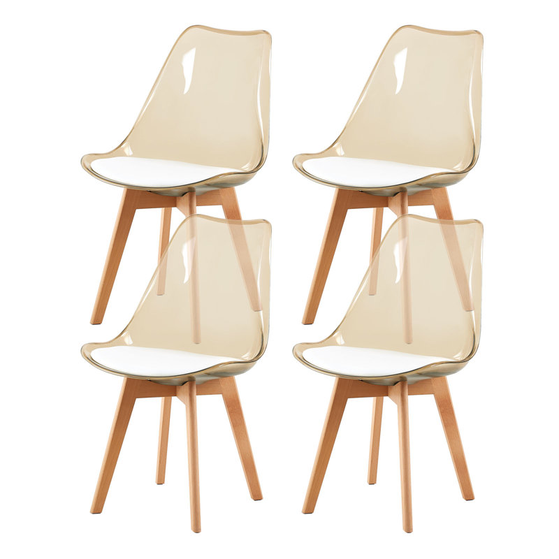 Dining Chair, White, Beige