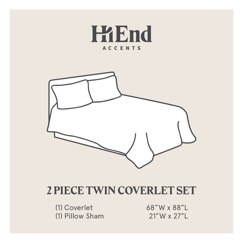 Ensemble de couvre-lit matelassé Anna, Gris, Couvre-lit simple et 1 taie standard