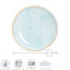 Nicola Spring Hand-Printed Dinner Plate - 25.5cm - Blue