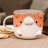 Trinx Handmade Cat Morning Ceramic Mug
