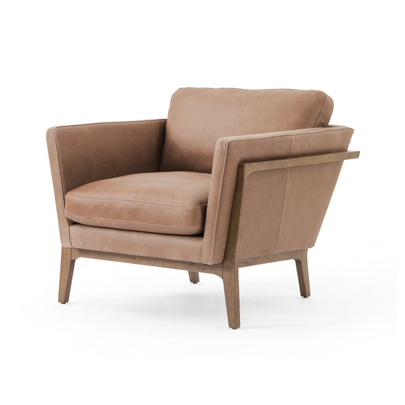 Dash Armchair, Distressed Natural, Palermo Drift Top Grain Leather