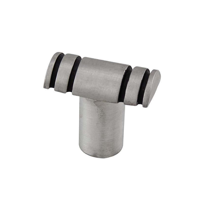 Archimedes Bar Knob, 1" H x 0.56" W x 1" D, Antique Silver