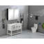 L 24 po x l 19 po avec lavabo blanc / lavabo à tablier frontal