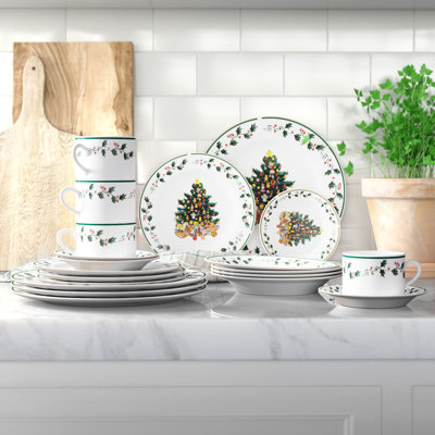 Ley 20 Piece Ceramic Dinnerware Set - Service for 4