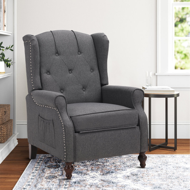 Fauteuil inclinable Zelma avec fonction de chauffage et de massage par vibration, Polyester gris