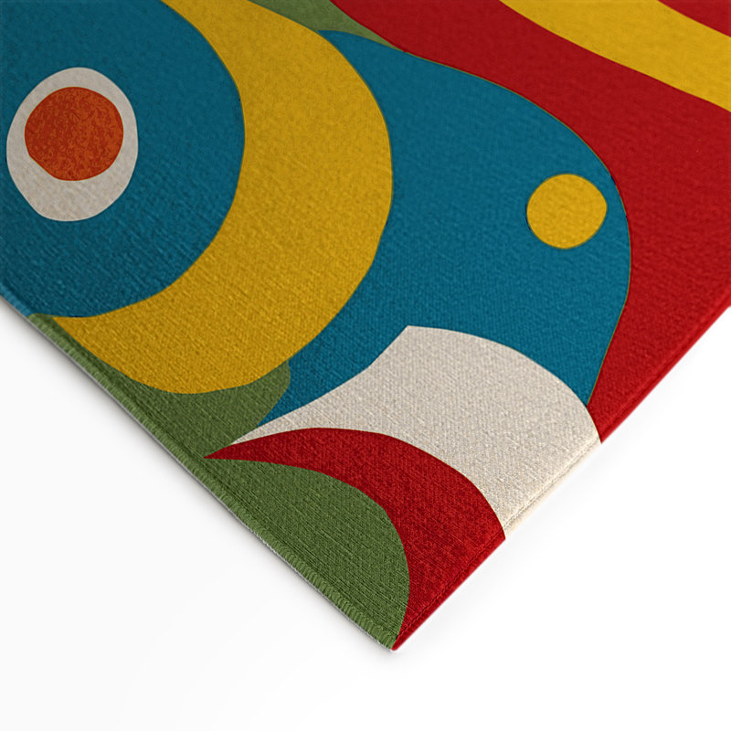 Tapis intérieur et extérieur Jazzy Wiggle, Rectangle 1 pi 6 po x 2 pi 6 po