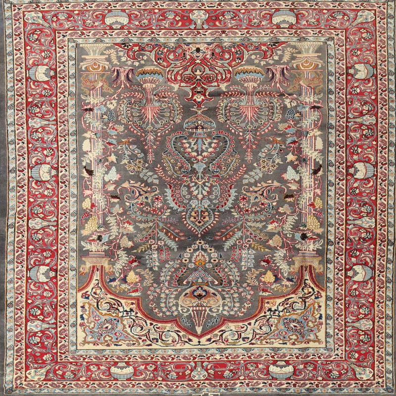 Oriental Indoor Rug, Square 4'