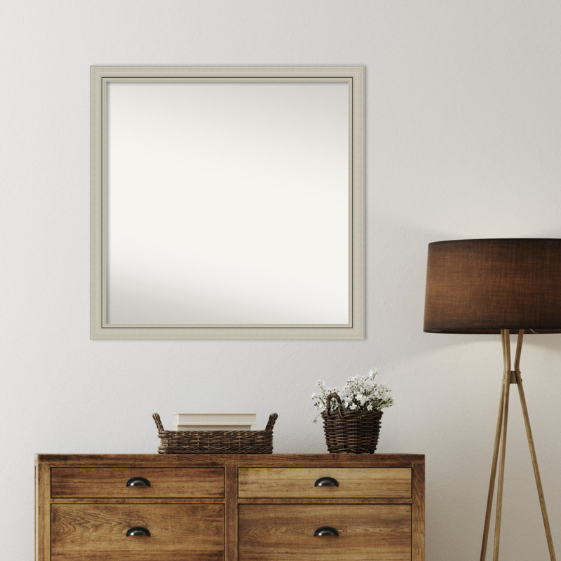 Miroir d'appoint Shaletha, 35,75 po x 35,75 po, Carré