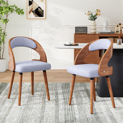 Chaises d'appoint rembourrées avec dossier rembourré