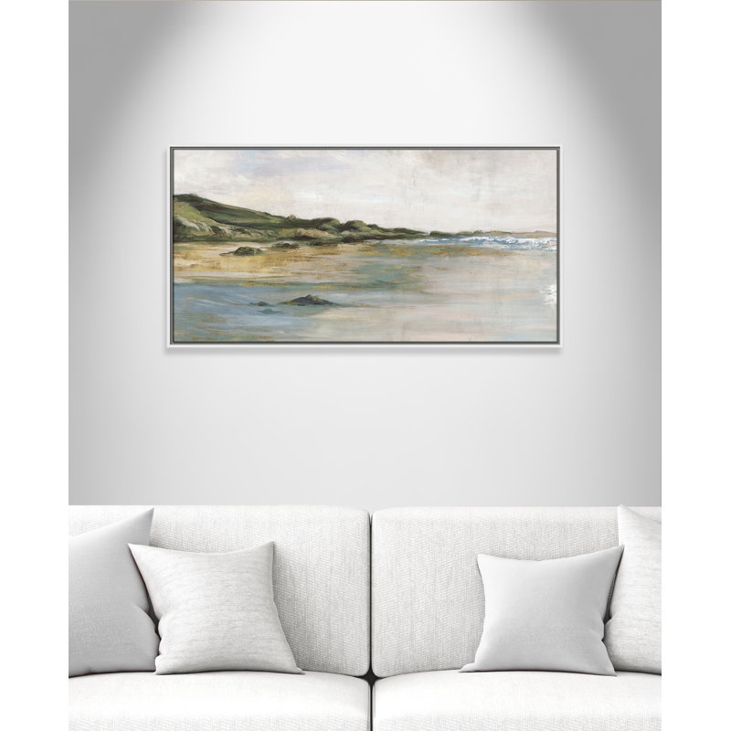 «Cordoba Tide’s Edge» par, H 21,5 po x l 41,5 po, Blanc