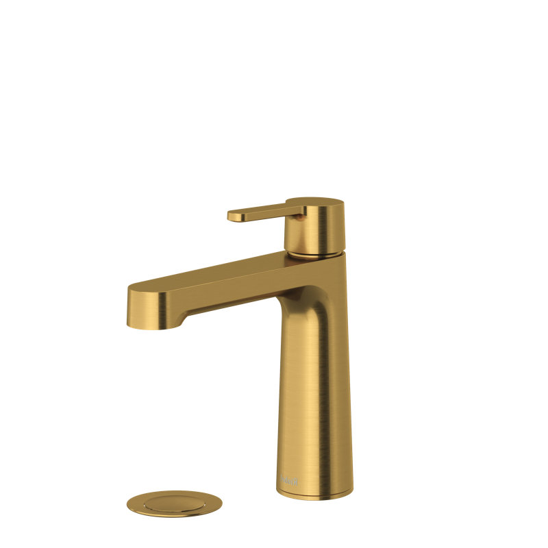 Robinet de lavabo à poignée simple Nibi, Or brossé