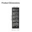  Wardrobe Storage Cabinet Armoire Closet with 2 Doors and 4 Utility Shelves 23 Inch Wooden Organization Unit for Bedroom - Black-1433237266