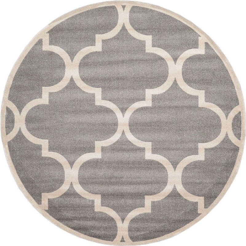 Molly Geometric Indoor Rug, Round 8'