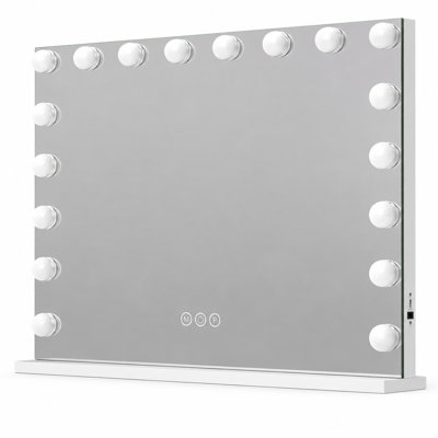 Miroir rectangulaire en métal pour meuble-lavabo