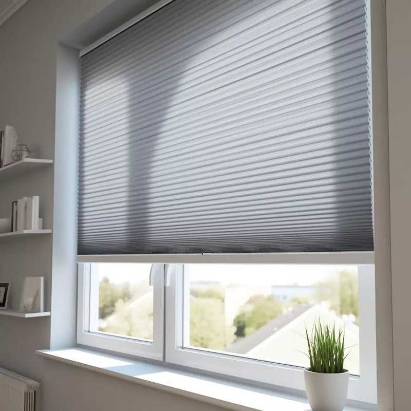Semi Sheer Pleated Shade, 50cm W x 130cm L