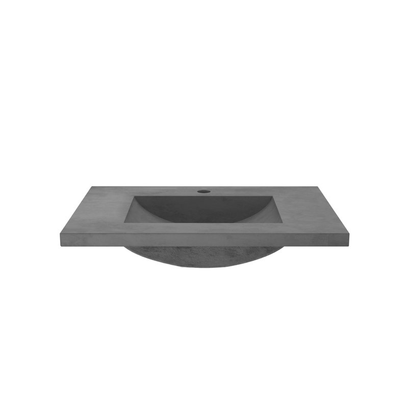 30.5" Single Bathroom Vanity Top with Sink, Single, Slate