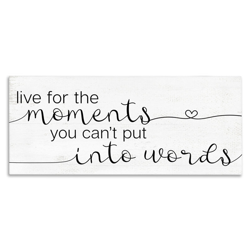 Dessin «Live for the Moments» par Daphne Polselli - impression, H 17 po x l 40 po