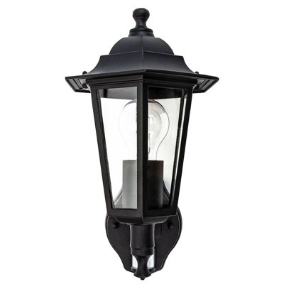 Bella Black Outdoor Wall Lantern