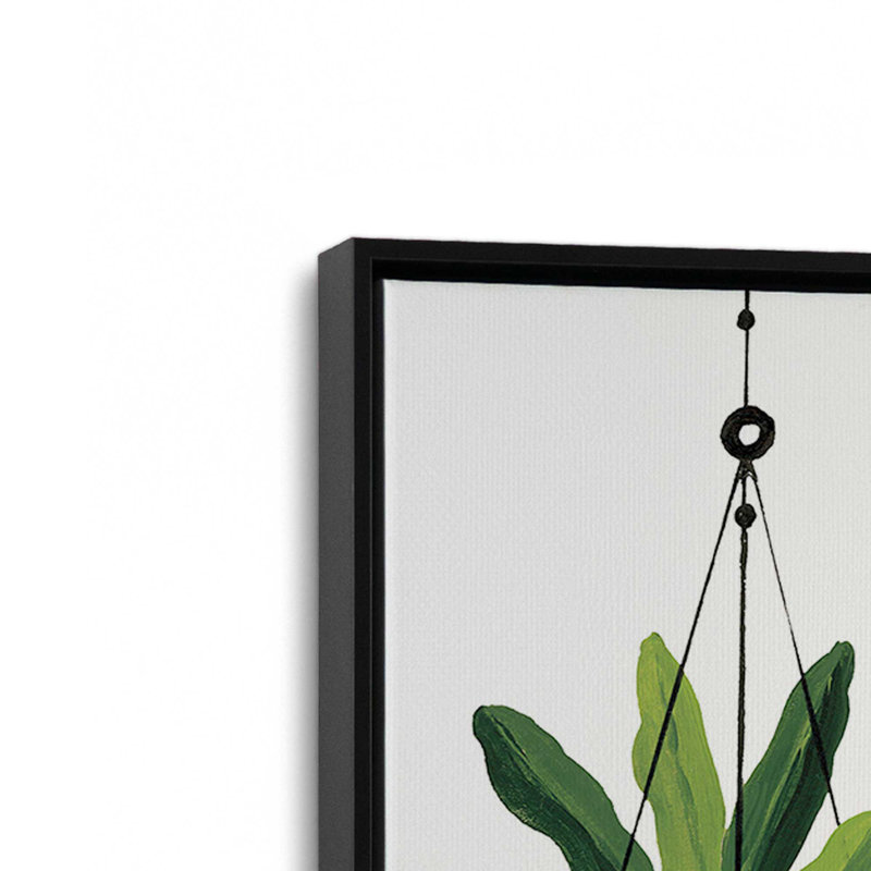 «My Boho Plants II» par Yvette St. Amant, reproduction d'art, H 32 po x l 24 po, Cadre flottant, Noir