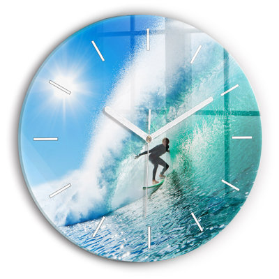 Glass Wall Clock