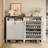 6-Tier 24 Pairs Shoe Cabinet With Doors And Adjustable Shelves For Entryway-429093487