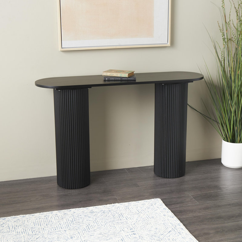 Console ovale en bois Cole and Grey