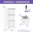 3 Drawer Metal Vertical File Cabinet With Lock Office Home Steel Vertical File Cabinet For A4 Legal/Letter Size