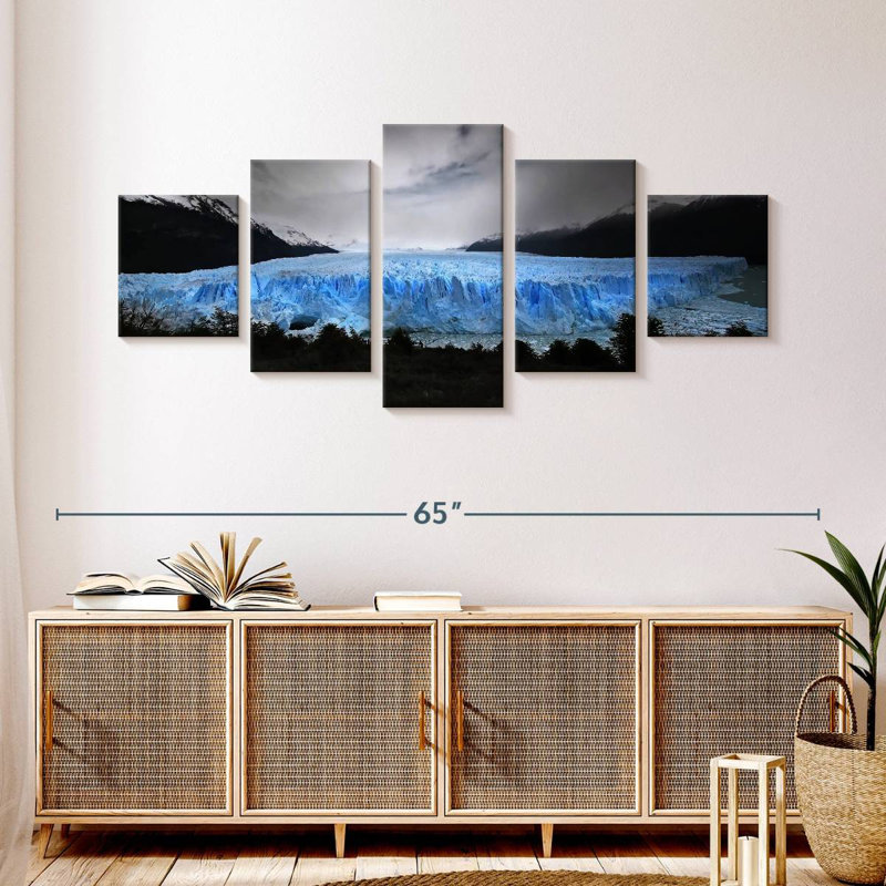 Night At Perito Moreno Glacier, 24" H x 55" W