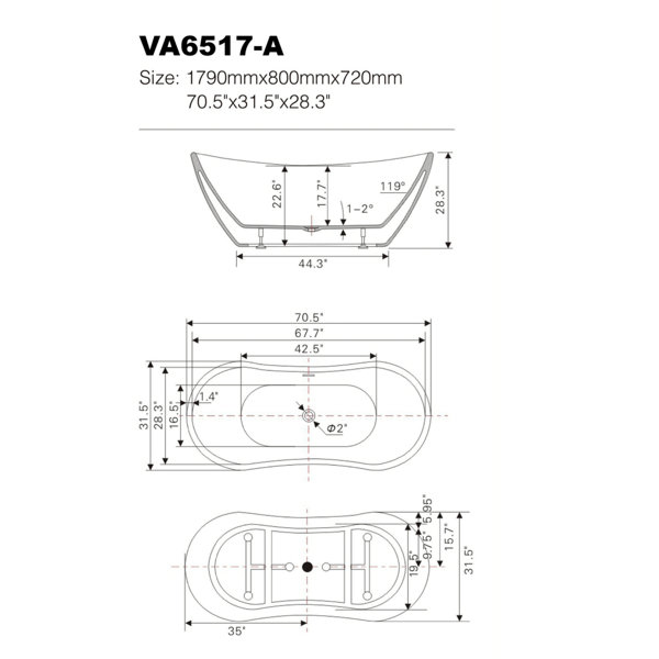 Dimensions du produit