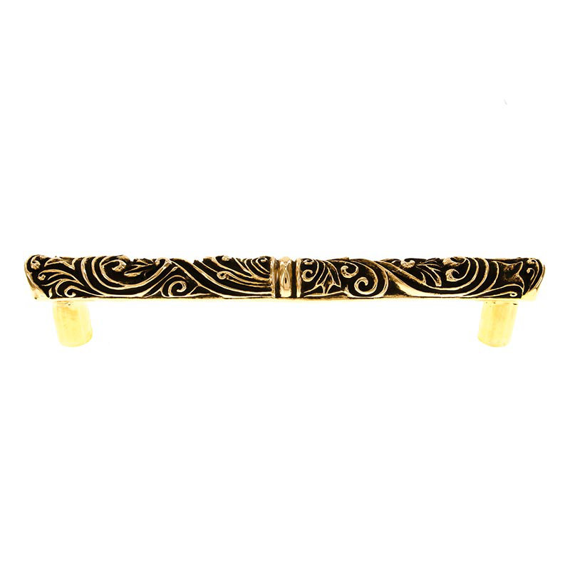 Liscio Appliance Pull, 2" H x 13.5" W x 1" D, Antique Gold