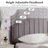 Aldora Twin Size Set Upholstered Adjustable Headboard Noiseless Platform Bed-1215717289