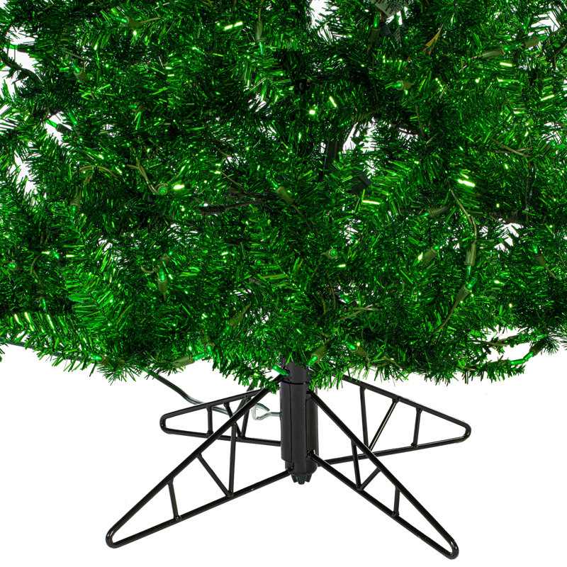 Sapin de Noël artificiel vert 10 pi x 50 po Vickerman, H 10 pi, LED Lights