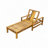 Acacia Wood Adjustable Backrest Outdoor Lounge Chair, Suitable For Gardens, Terraces, And Poolside Areas-1669481165