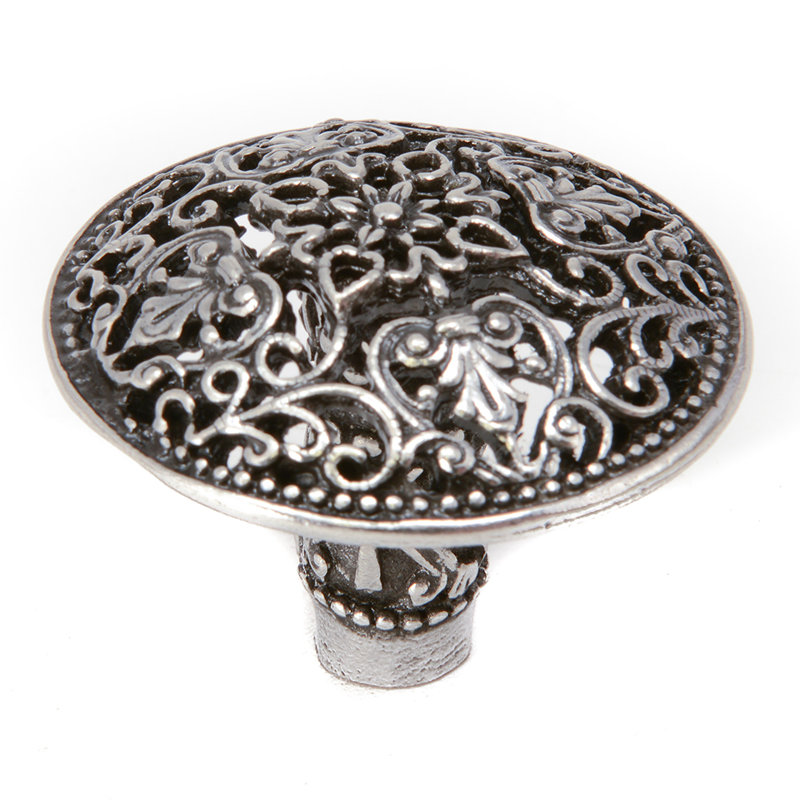 Juliane Grace large knob in Gilded Mercury, Silver