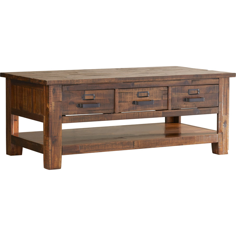 Koichiro Solid Wood Top Single Coffee Table