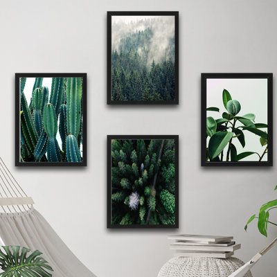 Anonymous 4 Piece Single Picture Frame Wall Art Set
