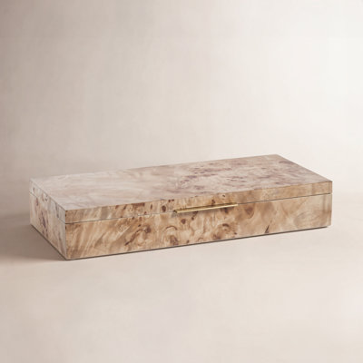 Monterey Burl Veneer Decorative Box