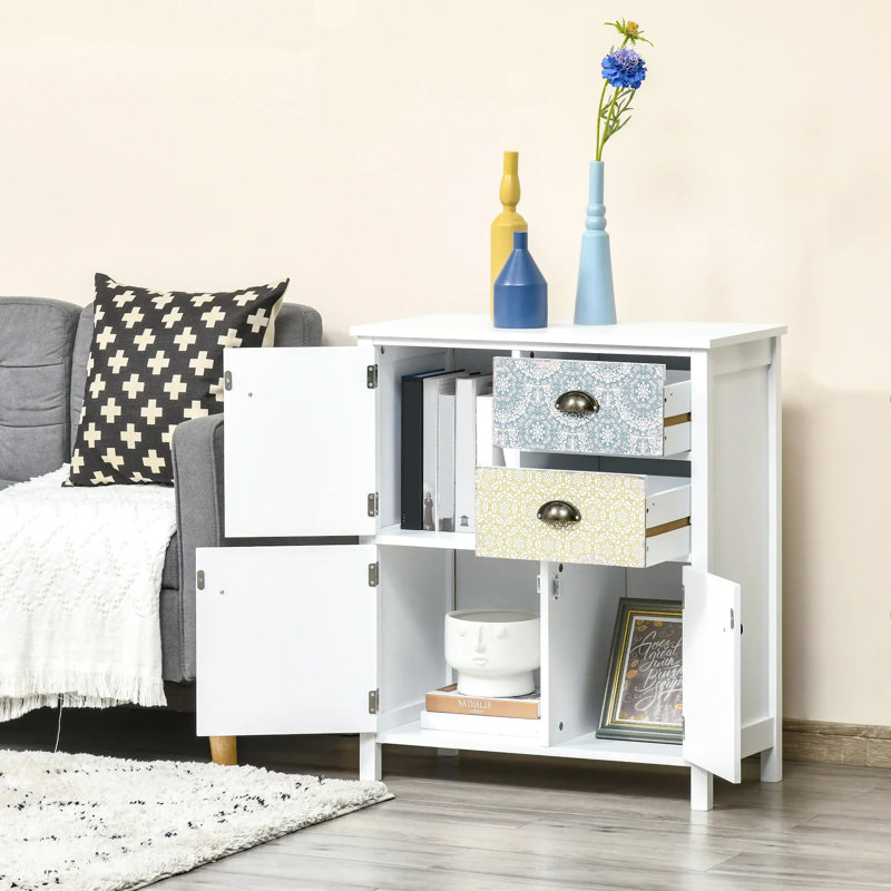 Drawer Table Sideboard Multi-Purpose Storage Chest Entryway Living Room Bedroom Furniture Organizer Unit