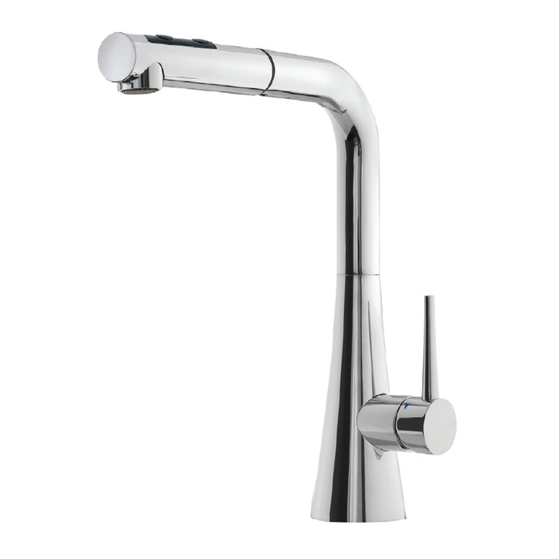 Brushed Nickel Single Handle Pull-Out Spray Kitchen Faucet