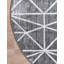 Tapis géométrique gris foncé / ivoire Oceola-1618047410