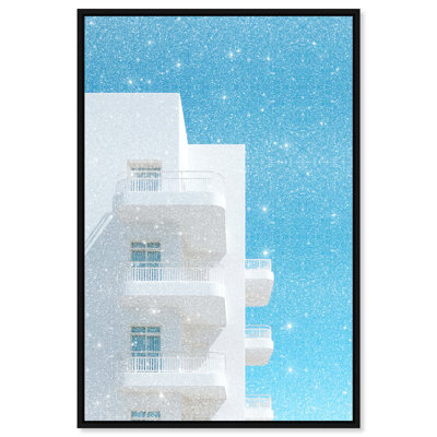Modular White II Architecture Canvas Print by Oliver Gal, Black Frame, 10 x 15