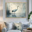Crane dans un étang brumeux II - héron, art mural-2080564277-2080564279-2080564275