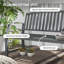 Outdoor Garden Bench, Metal Benc