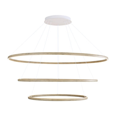 Lustre à anneaux DEL 71 po Nyal