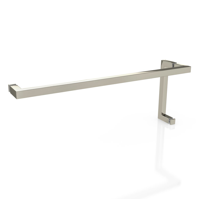 78" H Pivot Frameless Shower Door, Polished Nickel
