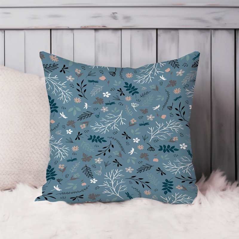 Animals William Morris Birds Damask Pattern I Cottage, 18" H x 18" W, Botanical Garden VIII Cottage