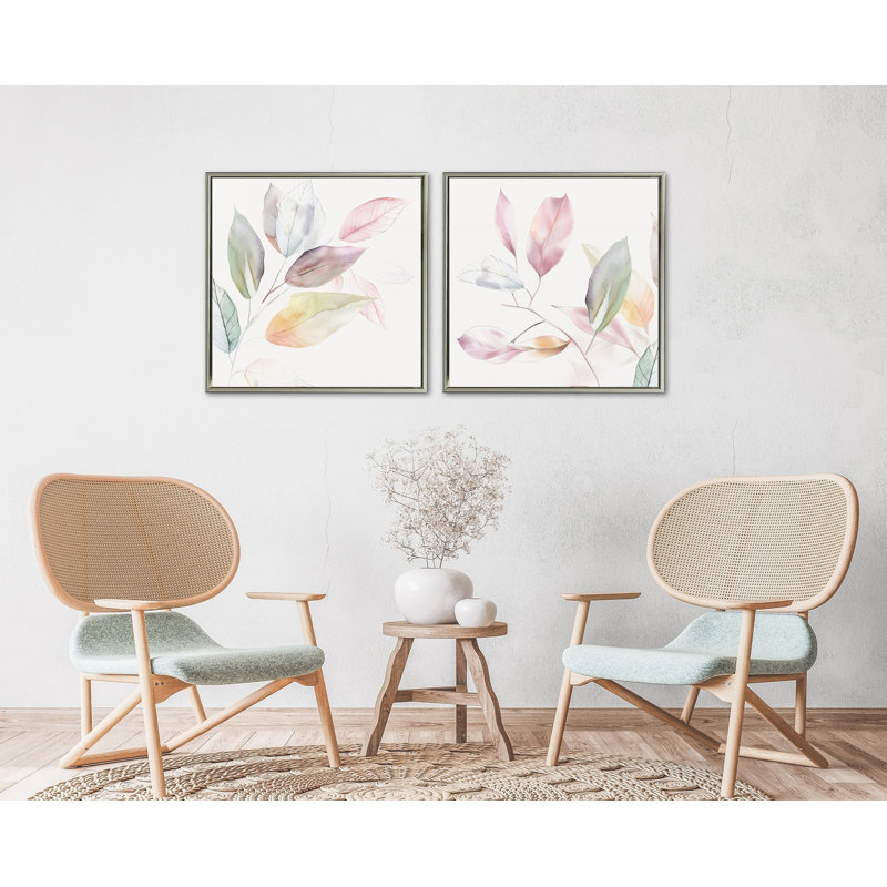 «Light Leaves II», art mural sur toile