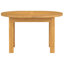 Forelli 91.5 cm Extendable Oak Oval Wood Top Dining Table with Wood Base