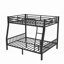Lit double superposé double en métal avec échelle et support à lattes - aucun sommier nécessaire, robuste et amp; Durable-1353041066-1353041073
