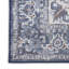 Polyester floral lavable à la machine / coton ivoire / bleu marine-89957705